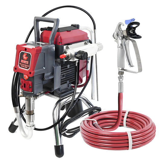 GUTUBAO 925 Airless Paint Sprayer Kit,High Efficiency Airless Painting Machine with 19.68" Extension,515,517,519 Tip for Large Projects, Commercial Paint Sprayer for House Painting or Contractor
