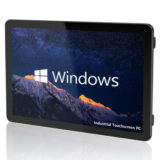 NORQIN 18.5 Inch Embedded Industrial Touch Panel PC,16:9 IP65 Capacitive Touch Screen Monitor 1920×1080 FHD,All-in-one Computer,Windows OS,4×USB,HDMI,6×COM,2×LAN,WiFi,for Kiosks（I5-7200U,8GB+512GB