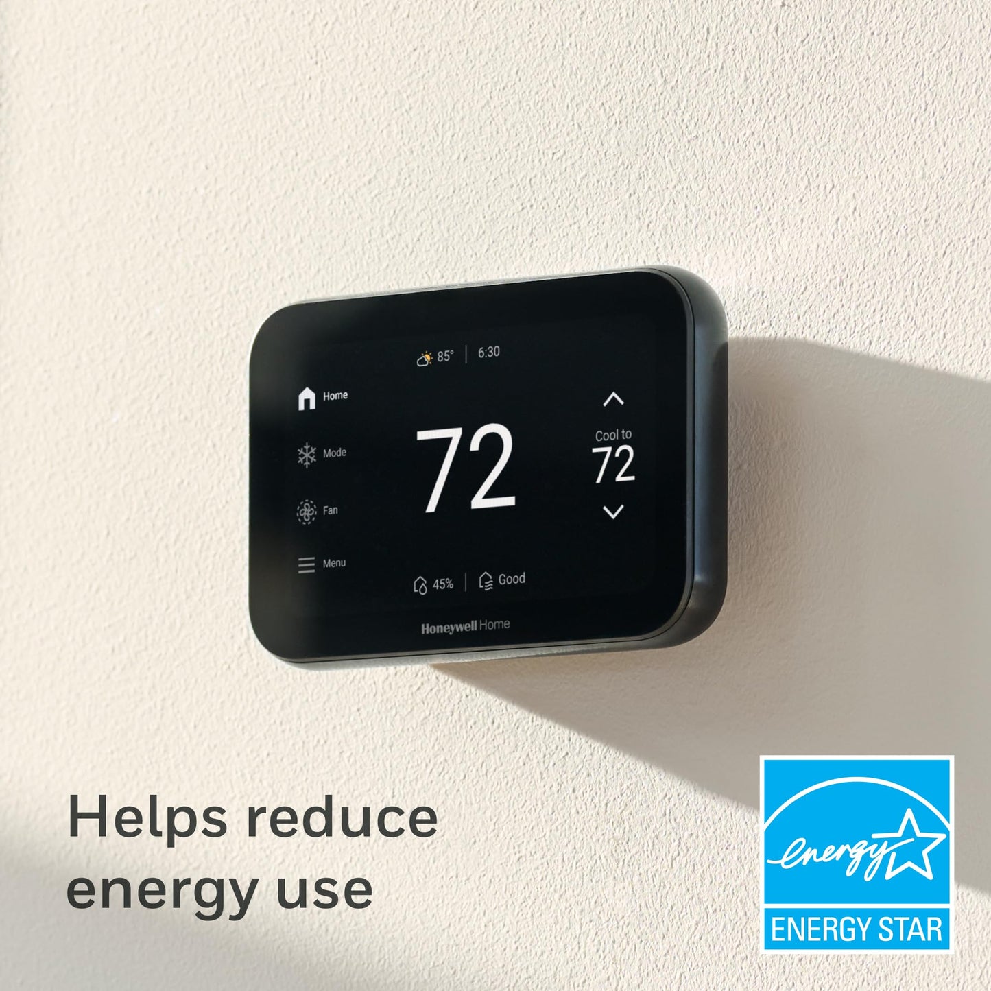 New Honeywell Home X8S WiFi Smart Thermostat with Video Doorbell Compatibility, IAQ Control, and Customizable Touchscreen Display, Black