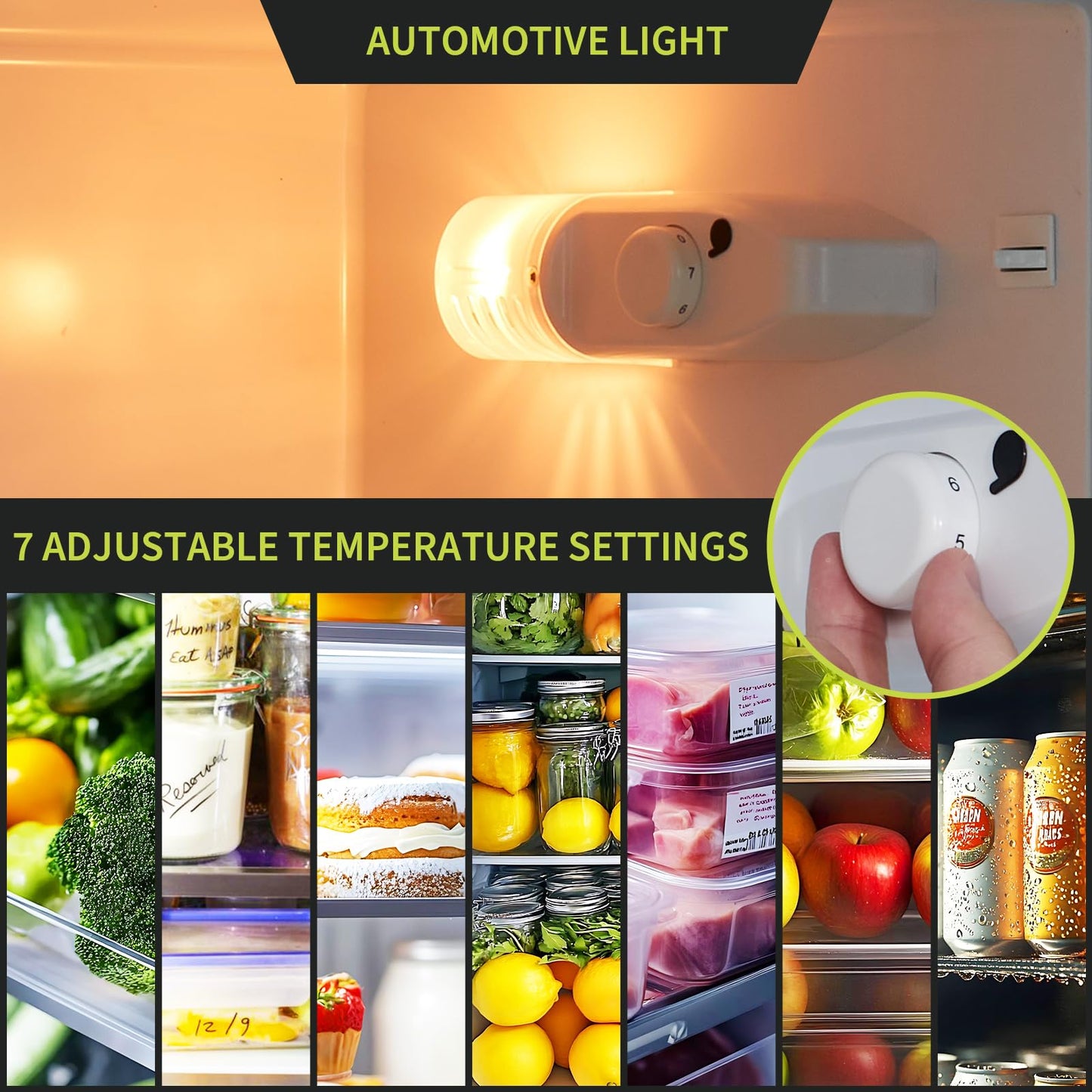 ExploreHorizon 7.5 Cu. Ft. Compact Refrigerator | Two Door Mini Fridge with Energy-Efficient & Quiet Operation | for Dorm, Office, Bedroom, Kitchen, Bar Use with Adjustable Shelves