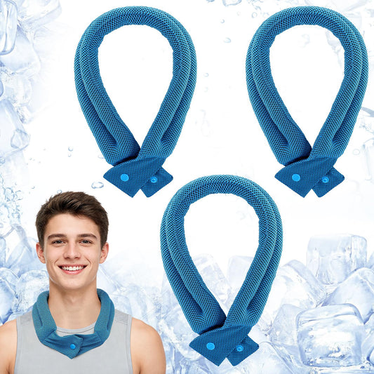 3 Pcs Cooling Neck Wraps - Cooling Towels with Ice Polymer, Breathable Soft Neck Coolers for Summer Heat Sports Gym Workout Men Women Gifts