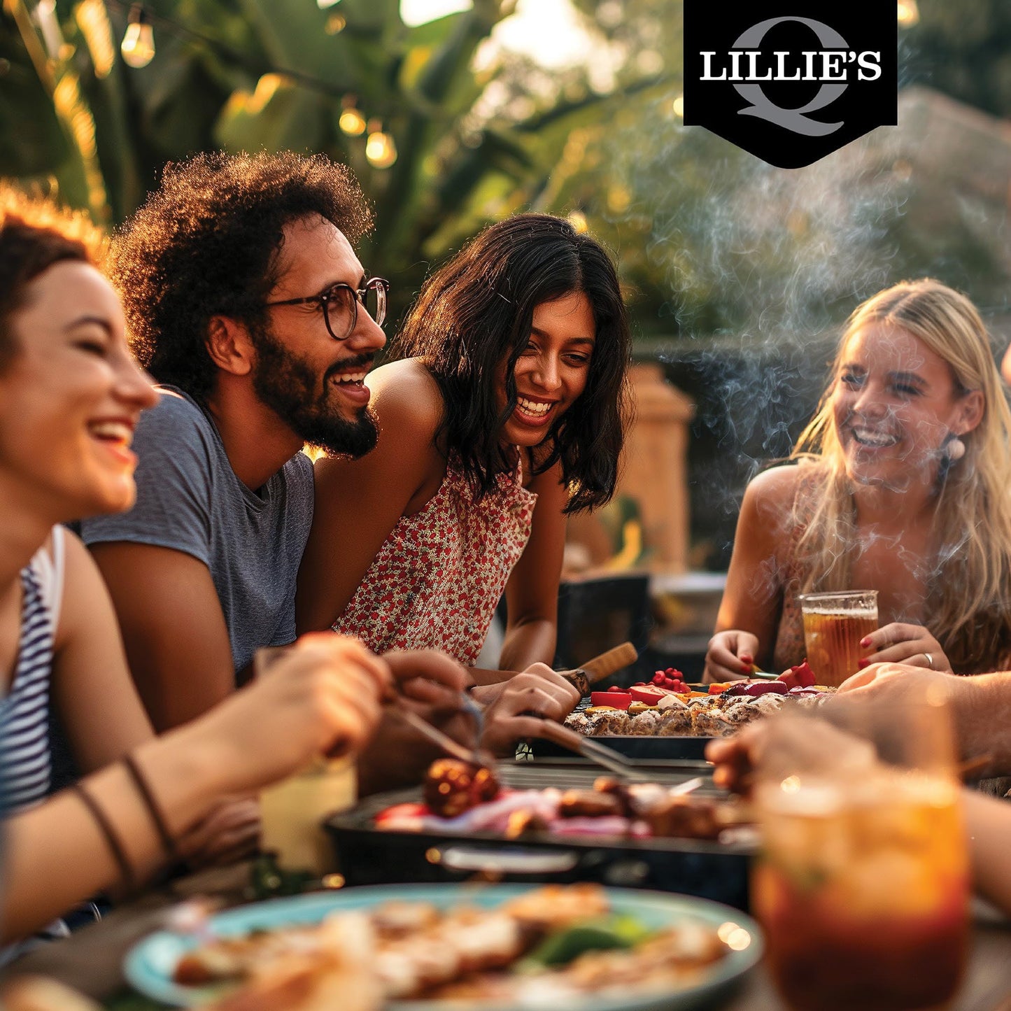 Lillie's Q - Smoky (15.3oz), Gold (14.8oz) & Carolina BBQ (15.5oz) Sauce Combo, Gluten-Free, Non-GMO, No Preservatives, Gourmet Mustard, Sweet & Vinegar Based BBQ (3-pack)