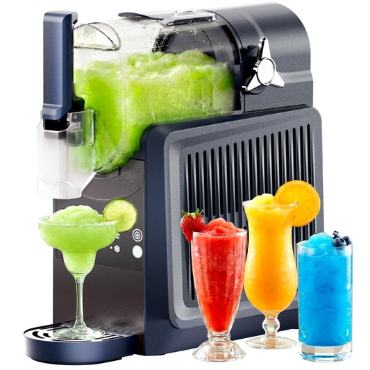 VNN Slushie Machine - 92 oz Slushy Machine for Home No Ice Needed, Frozen Drink & Slushie Machine, 5 Preset Programs, Auto-Clean, Suitable for Margaritas, Smoothies, Milkshakes, Blue