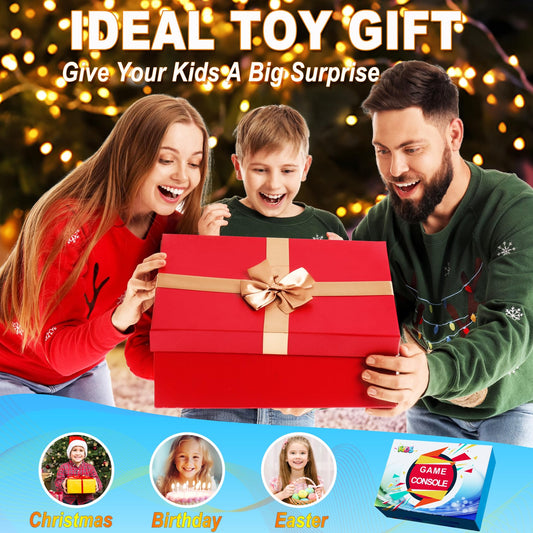 32 Bit Handheld Games for Kids Preloaded 139 Video Games, Portable Video Gaming Player with 3.0" IPS Screen and Rechargeable Battery, Mini Travel Games Electronic Gifts Toys for Boys Girls, Blue