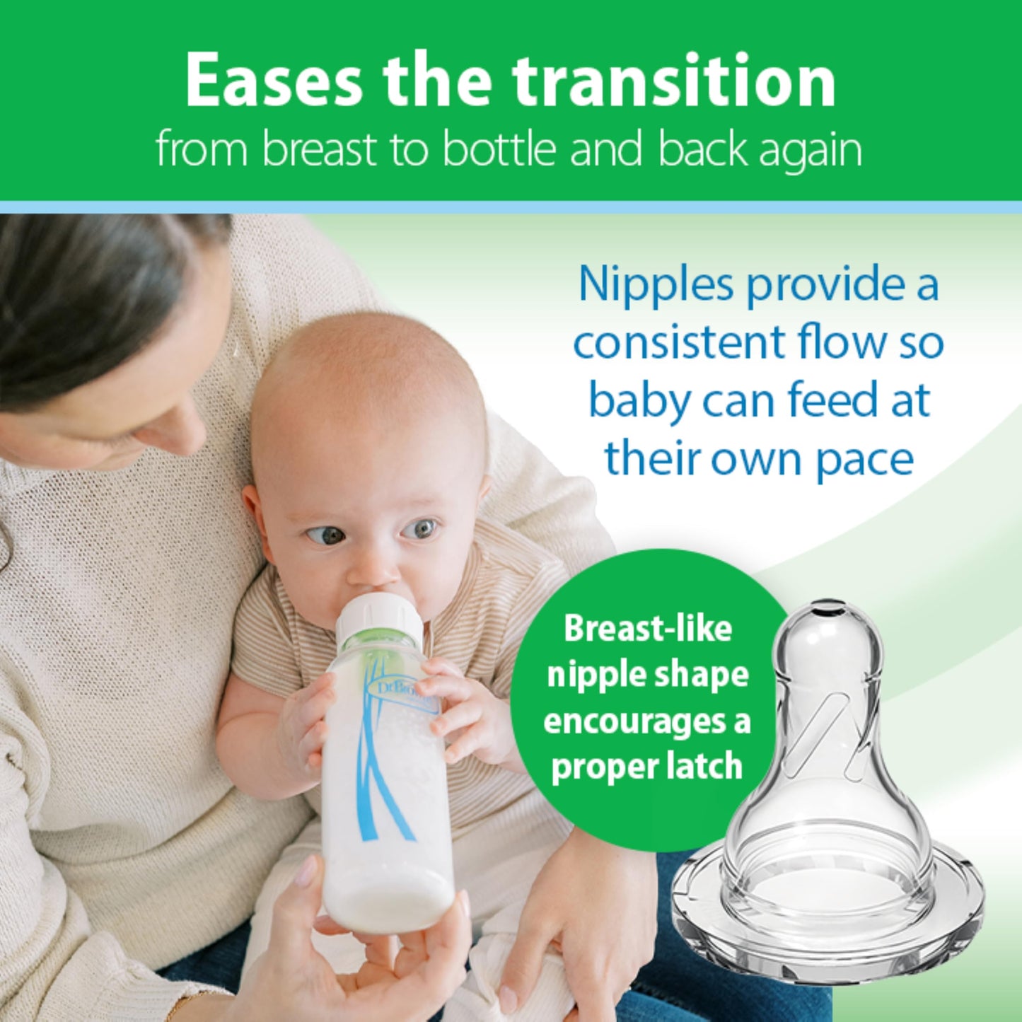Dr. Brown's Anti-Colic Options+ Narrow Glass Baby Bottle Starter Set with Level 1, 2, and 3 Nipples, Silicone Sleeves, Soft-Touch Brush, Travel Caps, and HappyPaci, 0m+ (Packaging May Vary)