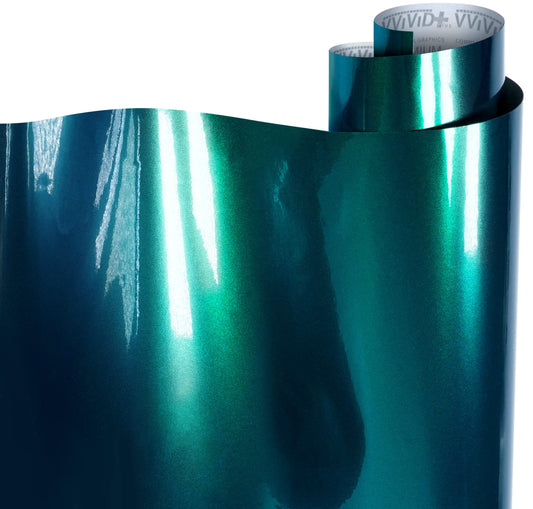 VViViD+ Gloss Goblin Blue Premium Vinyl Wrap Film (50ft x 5ft)