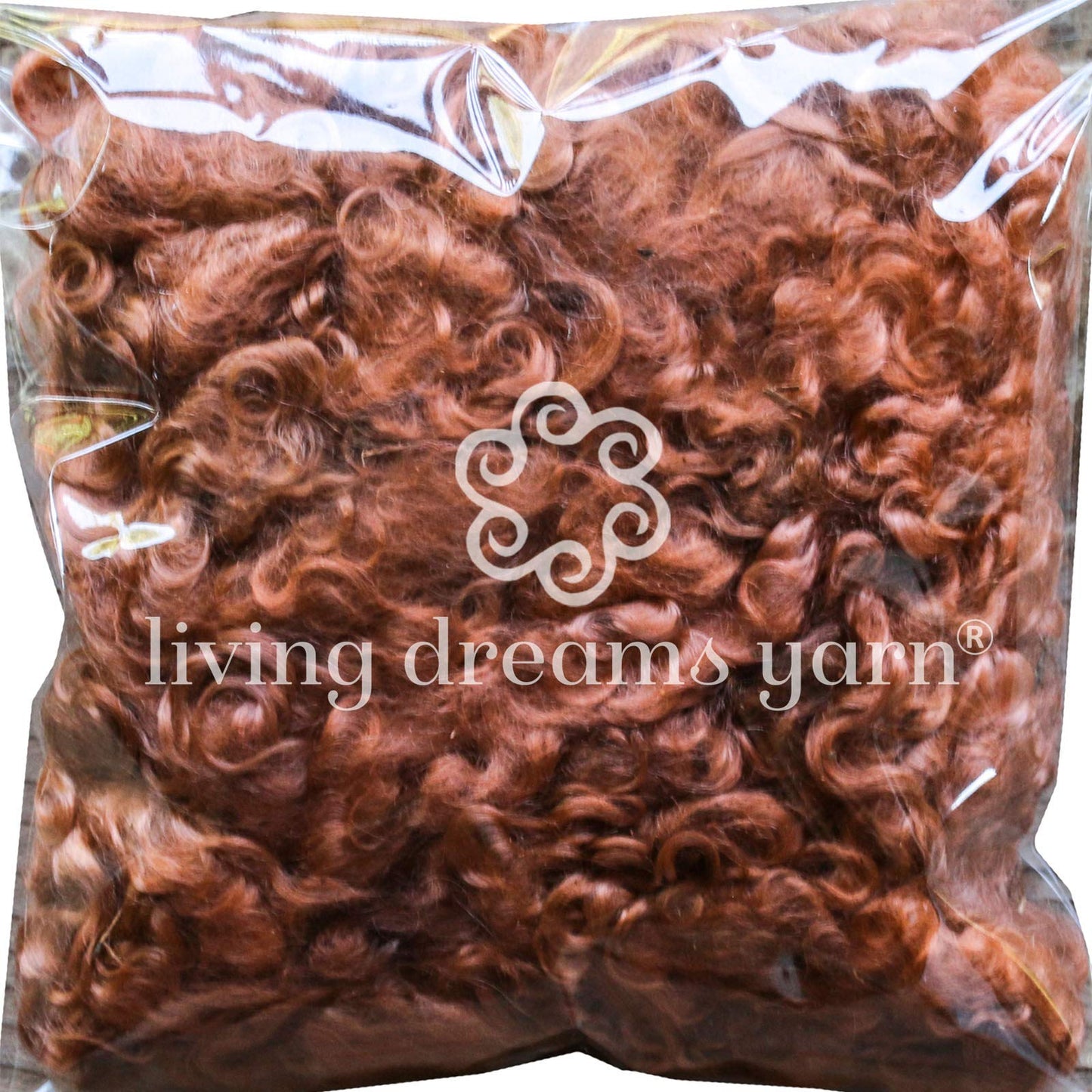 Real Mohair Locks. Organic Hand Dyed Wool Fiber for Doll Hair and Wigs, Felting, Blending, Spinning, Wallhangings and Embellishments. Caramel, 1 Ounce (28g)