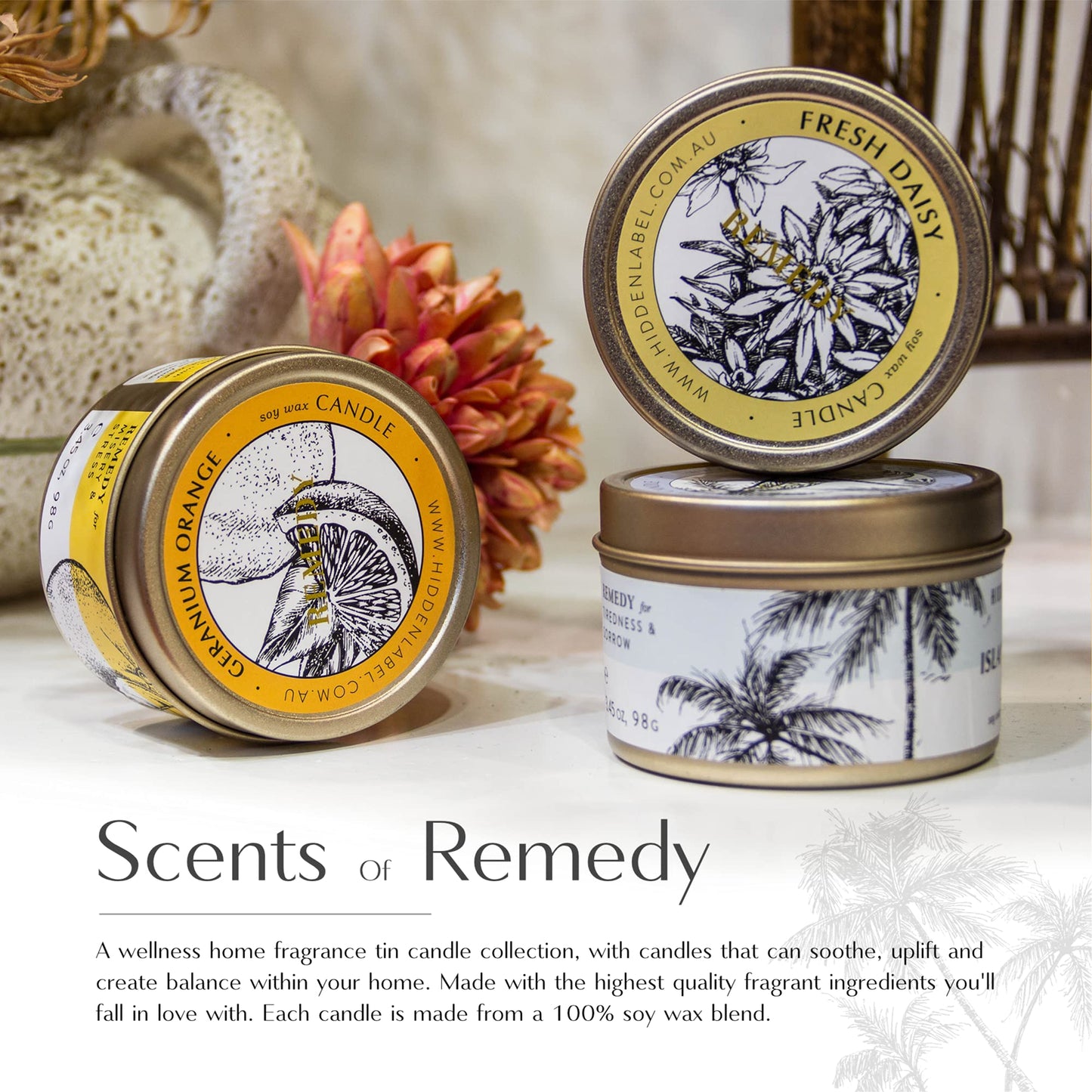 Hidden Label Fall Candles Set, 4 Pack Candle for Home Scented Aromatherapy Candle Gift Set for Women | Stress Relief | Meditation | Yoga | SPA | Bath, Autumn Candle Set