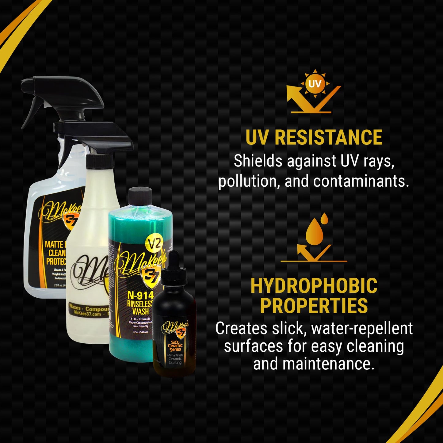 McKee's 37 - Matte Finish Ceramic Coating Kit - Complete Ceramic Coating Kit: Protection & Showroom Shine for Matte Cars