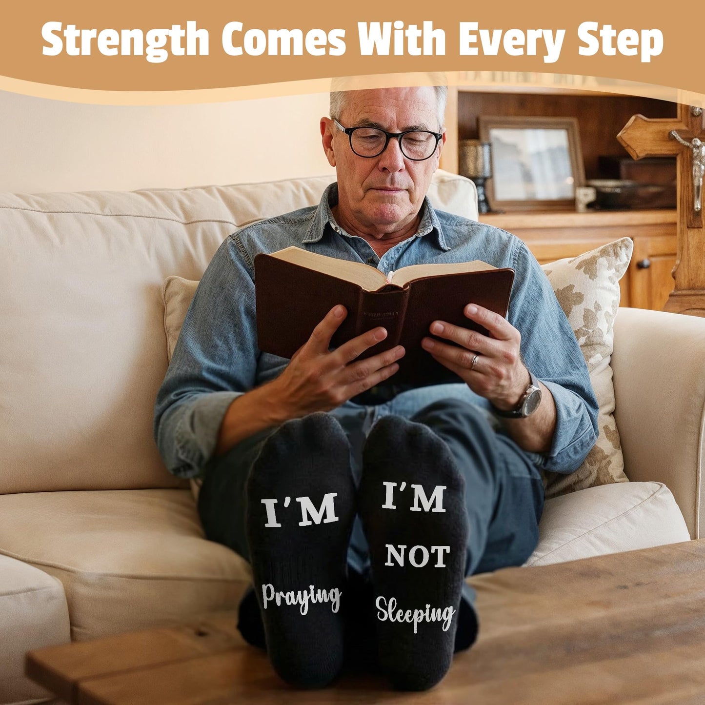 Christian Gifts for Men Faith Based Spiritual Stuff Religious Basket Catholic Present Baptism Gifts Pastor Appreciation Gift Set Christian Accessories for Men with Bible Verse Keychain Mug Socks