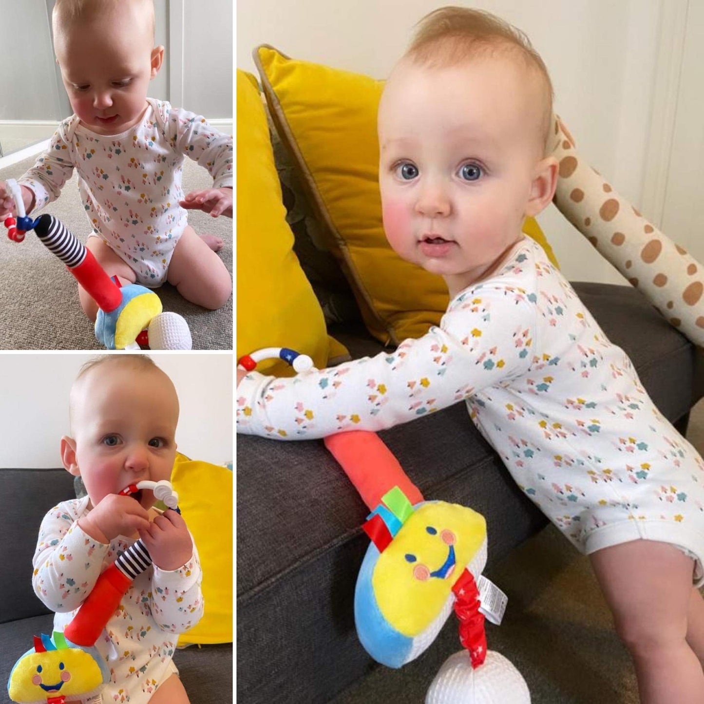 Little Sport Star Newborn Golf Club | with Squeakers, Rattles & Crunchy Sounds | Sensory Toy for Baby Development | Baby Gift | The Collection