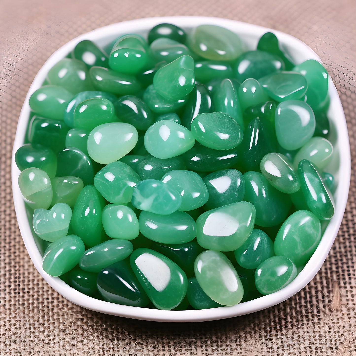 SigMntun Polished Aventurine Crystal Chips 200 Pcs - 0.3" 10 oz Tumbled Stone Chips Crushed Sea Glass Stones Healing Reiki Crystal Jewelry Making Home Decoration