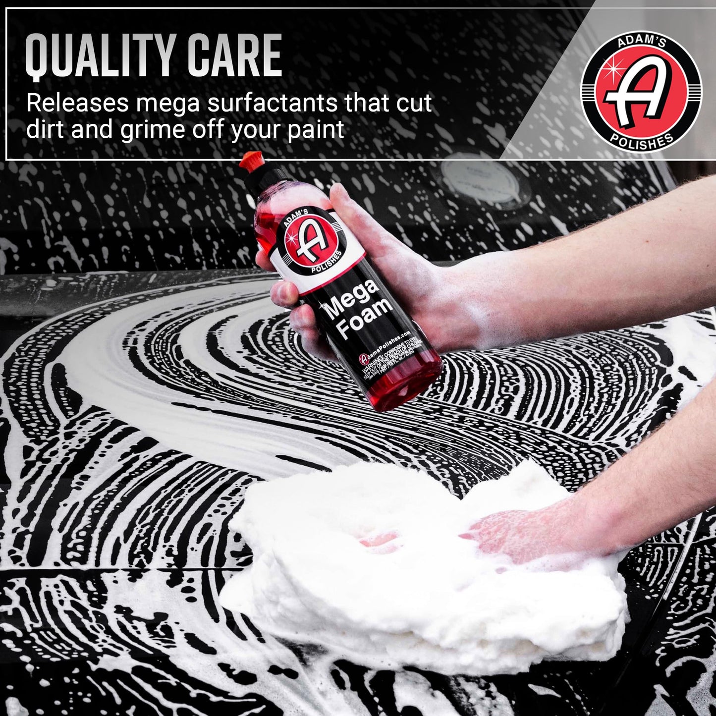 Adam’s Mega Foam Car Wash Soap (Gallon) – pH Neutral, Ultra Concentrated for Foam Cannon, Foaming Spray Gun, or Bucket – Safe for Wax, Sealants & Ceramic Coating – High Suds Car Cleaner (Pack of 2)