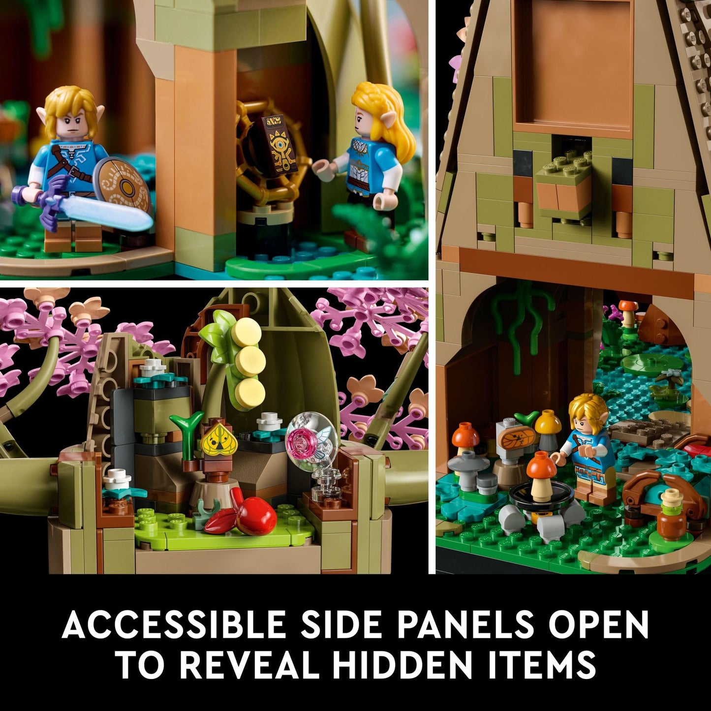 LEGO The Legend of Zelda Great Deku Tree 2in1 - Model Building Set for Adults, Ages 18+ - Collectible Zelda Kit for Home Decor, Office or Bedroom - Gift Idea for Fans of Video Game - 77092