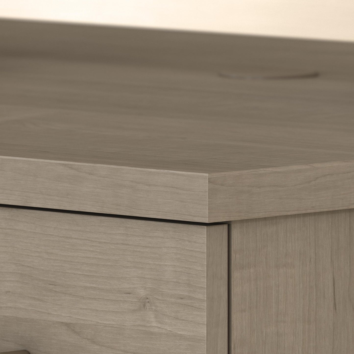 Bush Home 72-inch Home Office Desk with Drawers, Large Computer Table for Personal Workspace, Somerset Collection, Ash Gray