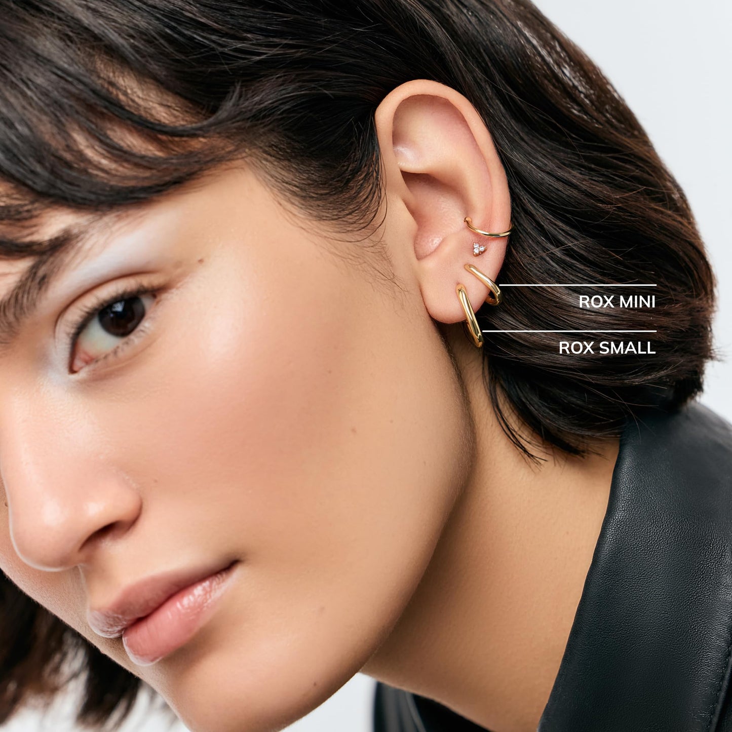 Ana Luisa | Gold Hoop Earrings - Rox Small | Minimal & Chic 14K Gold Plated Hoops | Hypoallergenic, Water-Resistant & Tarnish-Free | 14K Gold Earrings | Crafted In 100% Recycled Sterling Silver,