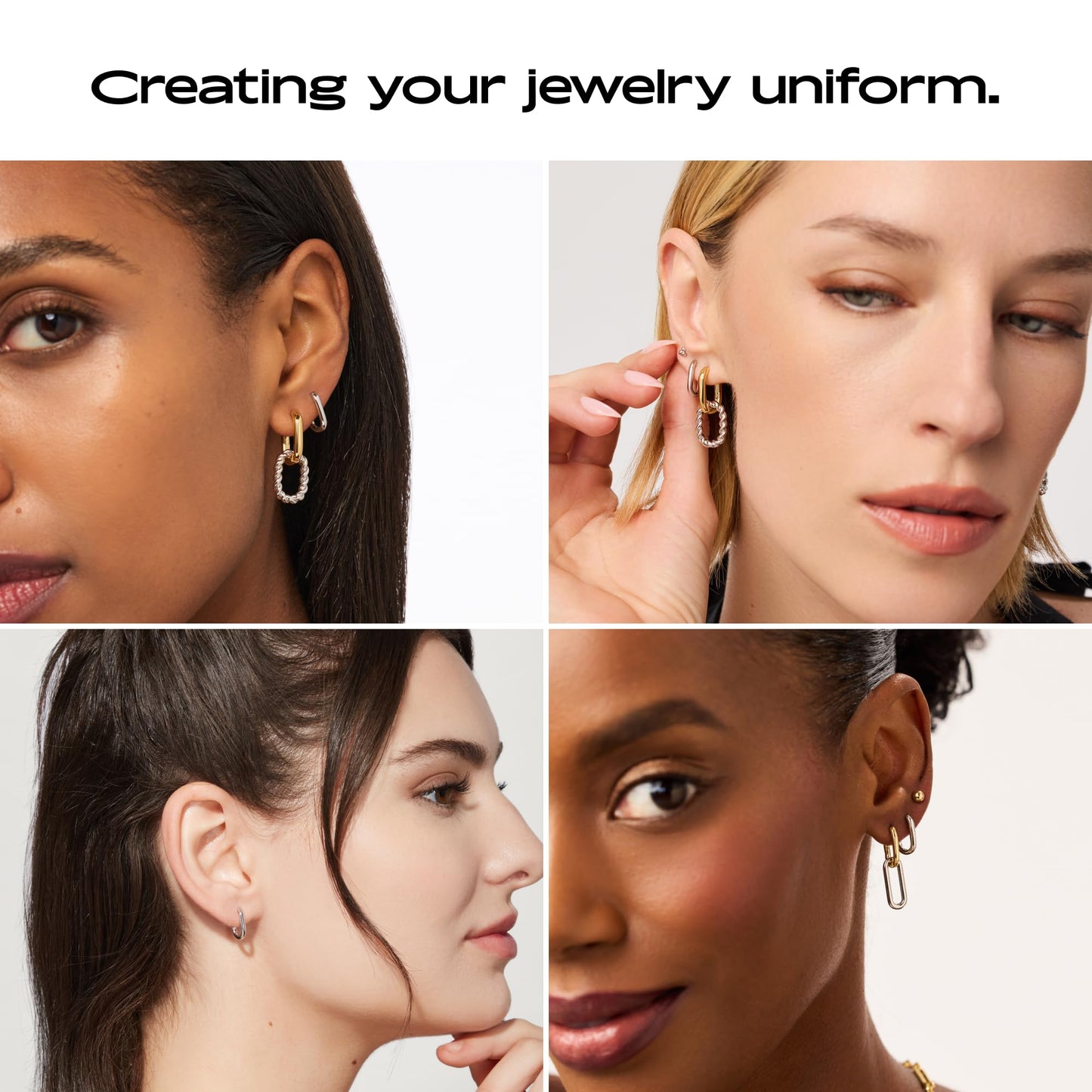 Ana Luisa Rox Earrings Collection - Chic 14K Gold Plated & Rhodium Silver Hoops in Small & Mini Sizes | Hypoallergenic | Water-Resistant | Tarnish-Free | Crafted in 100% Recycled Sterling Silver