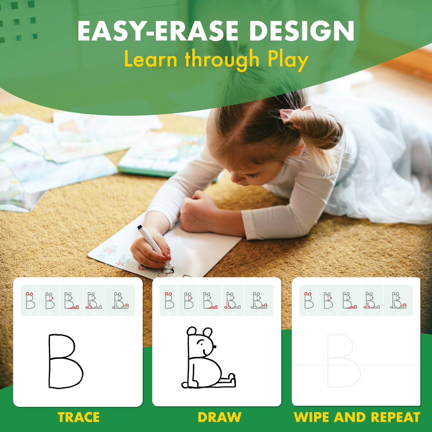 Drawing with Alphabet and Numbers Learning Activity - Perfect for Kids Who Love Toys, Art and Craft, for Girls and Boys Ages 3, 4, 5, 6