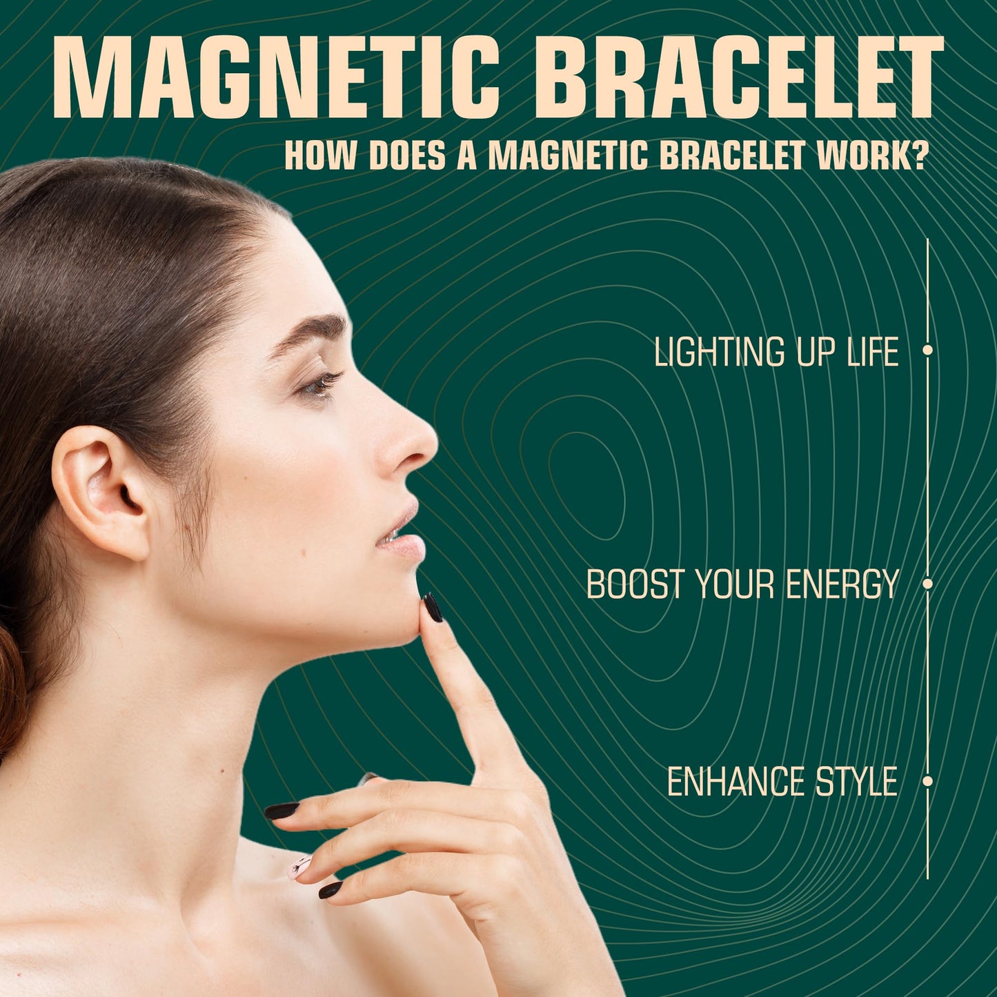 FASCIO Copper Rings for Women Men, 2PCS Pure Copper with Magnets Adjustable Ring for Fingers