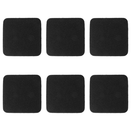 Toddmomy 6pcs Black Rubber Shock Absorbing Treadmill Anti-Vibration Pads Cushioned Noise-Absorbing Mat Floor Protector for Home Gym Fitness Equipment