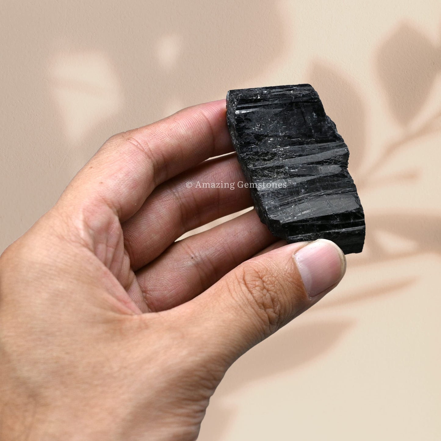Amazing Gemstone Black Tourmaline Crystals Rough Stone in Bulk, 1/2lb Regular Pieces Turmalina Negra Piedra Originales, Large Black Tourmaline Crystal Healing Stones for Protection