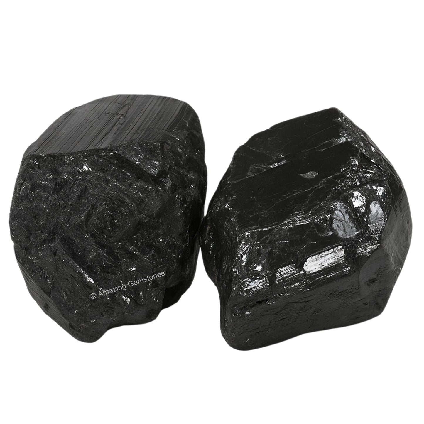 Amazing Gemstone Black Tourmaline Raw Protection Crystals and Healing Stones, Natural Rocks for Tumbling and DIY Raw Stones and Crystals (1 Piece)