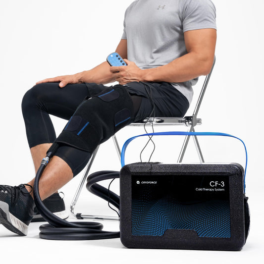CRYOFORCE CF-3 Pro Cold Therapy Machine, 16.8QT Large-Capacity Ice Therapy System for Full Knee & Shoulder Coverage, Programmable Recovery System for ACL, TKR & Sports Training