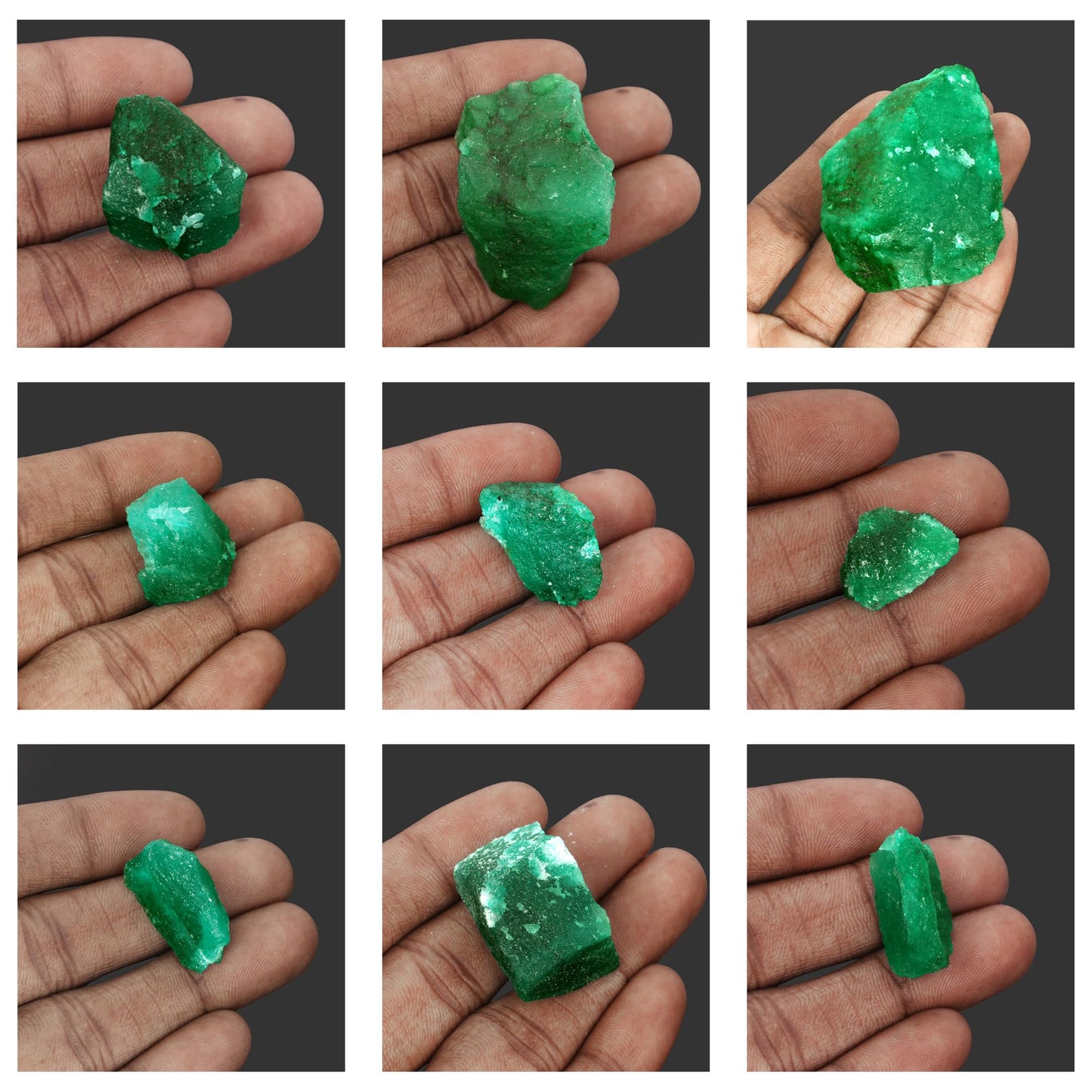GEMHUB Rare Raw Green Emerald Gemstones for Jewelry Making 11.00 Ct Uncut Rough Crystals and Healing Stones | Rough Emerald Gem Stones