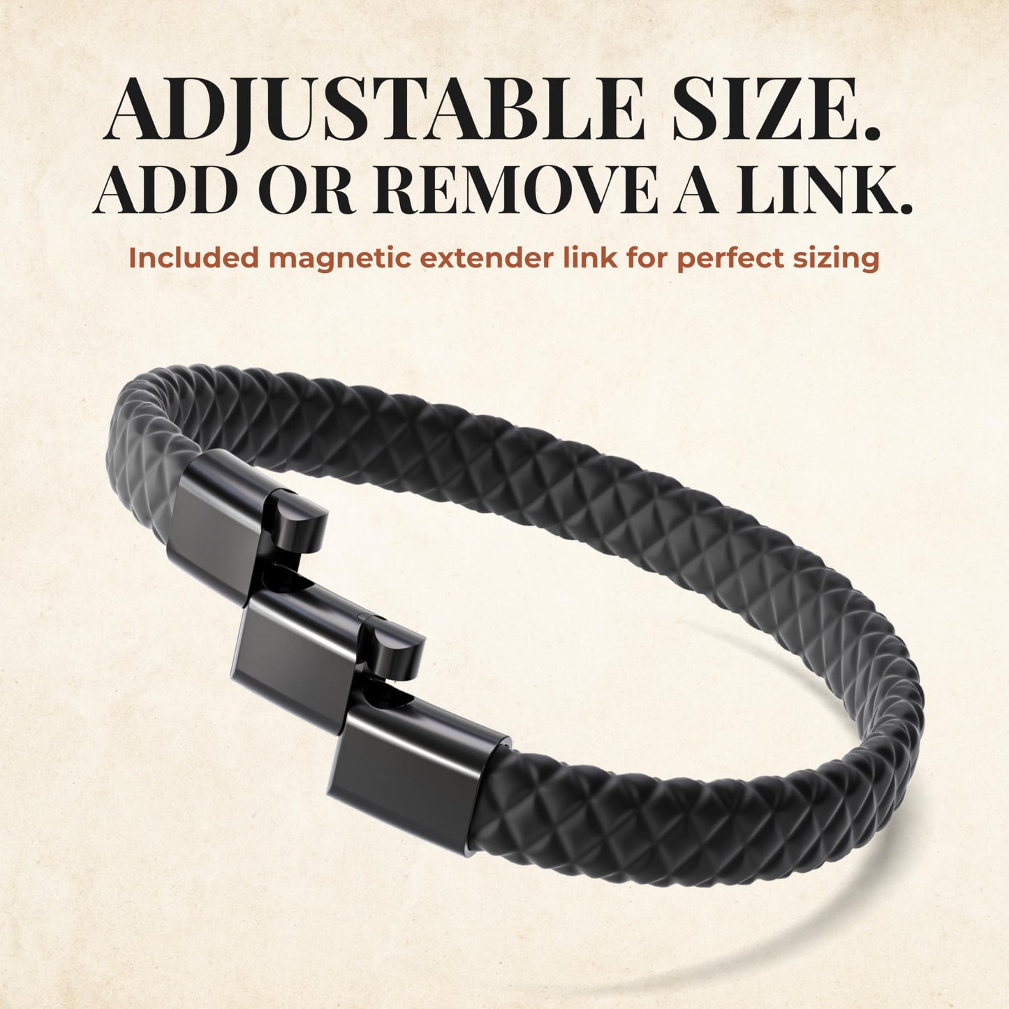 Rowdy Parrot Spartan StormSilk™ Tactical Rubber Bracelet with Stainless Steel USA Flag & Magnetic Closure - Supports Pairing Military Veterans & K-9 Dog Companions