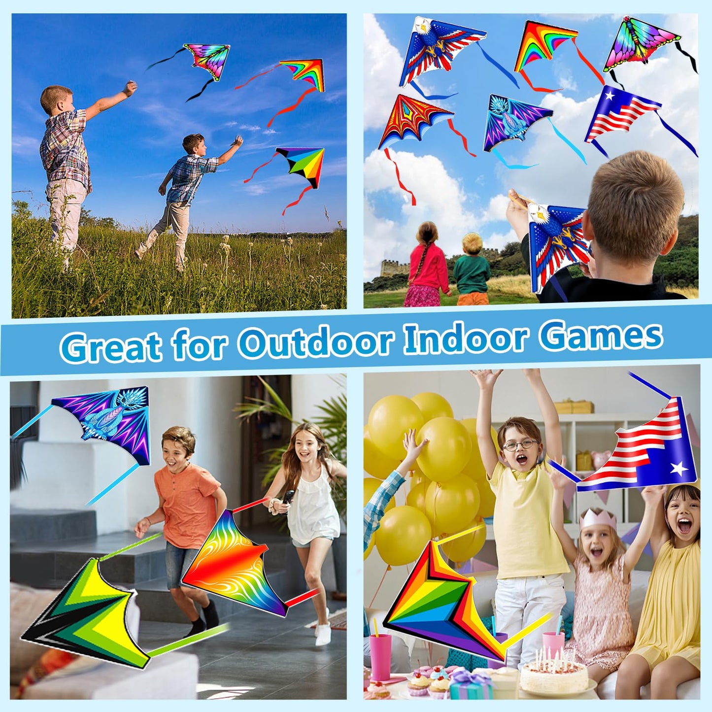 YongnKids 20 Pack Mini Kite for Kids Adult,Party Favors Finger Launcher Kites on Outdoor Indoor Toy Game Classroom Prizes Creative, Flying Kites Toys Birthday Gift for Boys Girls 3-5 4-8 Year