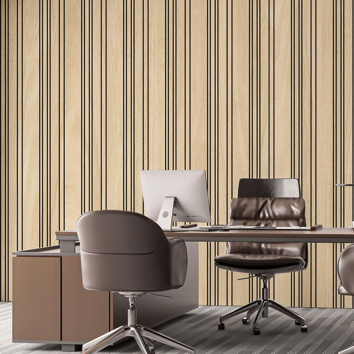 Art3d 4-Pack Glue-On Wall Panels, Wood Grain Texture Interior Wall Decor, 104"x12" Recycled Polystyrene Wainscoting Panels, Low Emission for Living Room Bedroom,Natural Oak