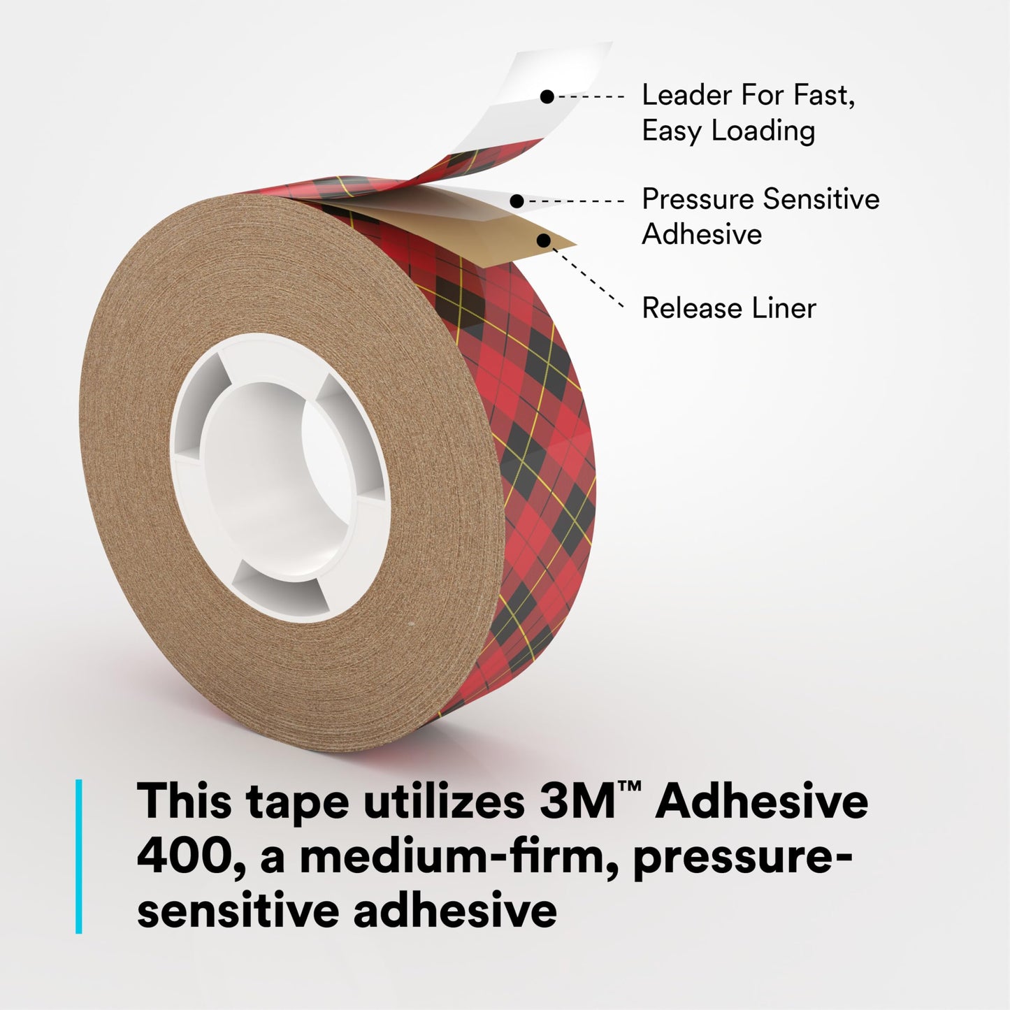 3M Scotch ATG Adhesive Transfer Tape 924, Clear Tape, 1/4 in x 60 yd 2.0 mil (Pack of 1)