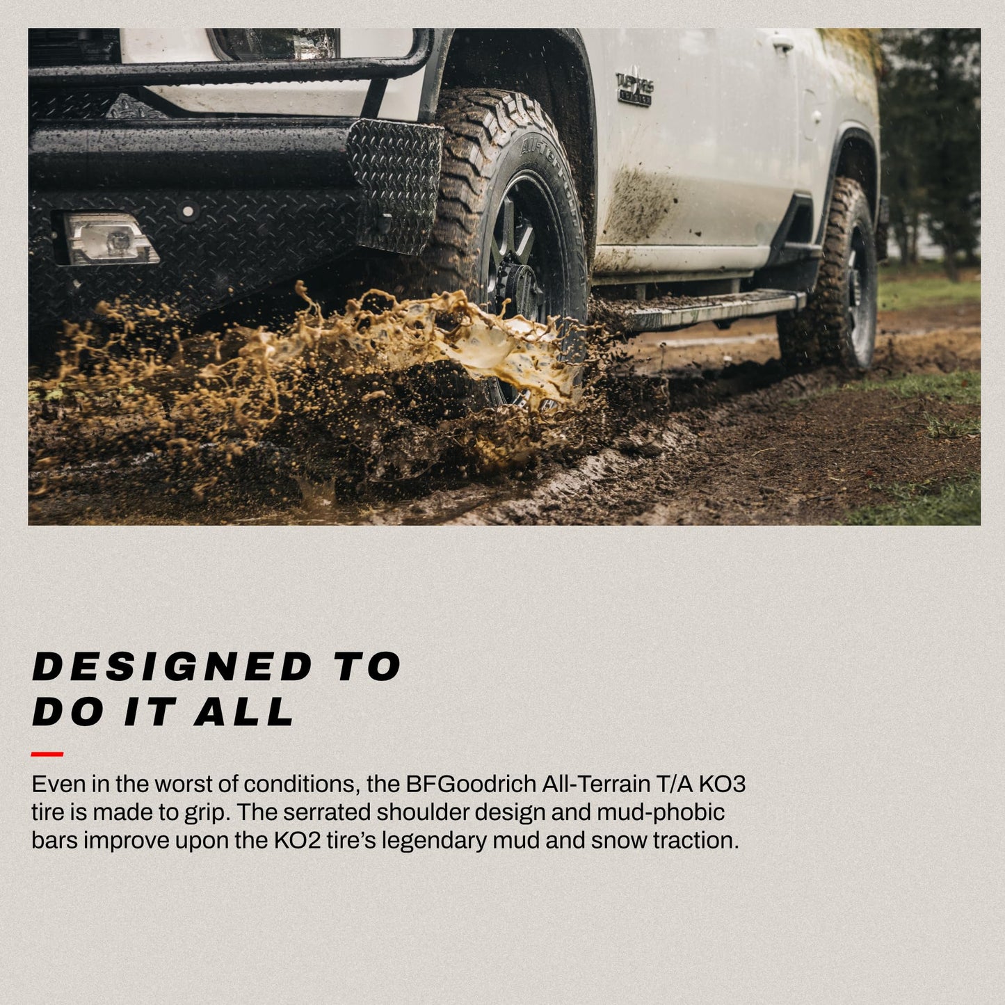 BFGoodrich All-Terrain T/A KO3 Car Tire for Light Trucks, SUVs, and Crossovers, LT275/65R20/E 126/123S LRE