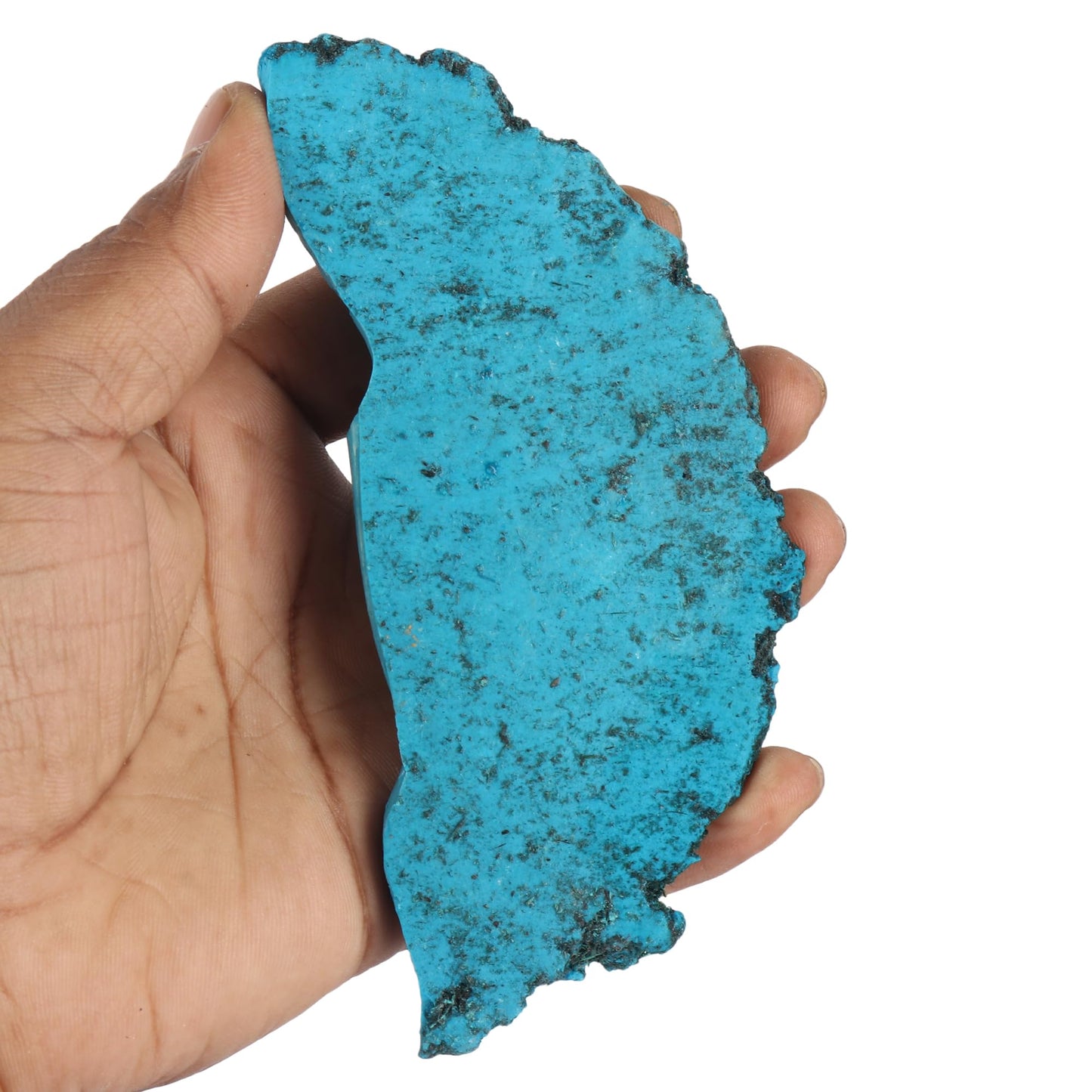 REAL-GEMS Gemstones For Jewelry Making 278.00 Carat Natural Blue Turquoise Slab Crystals and Stones Jewelry Making For Women And Men