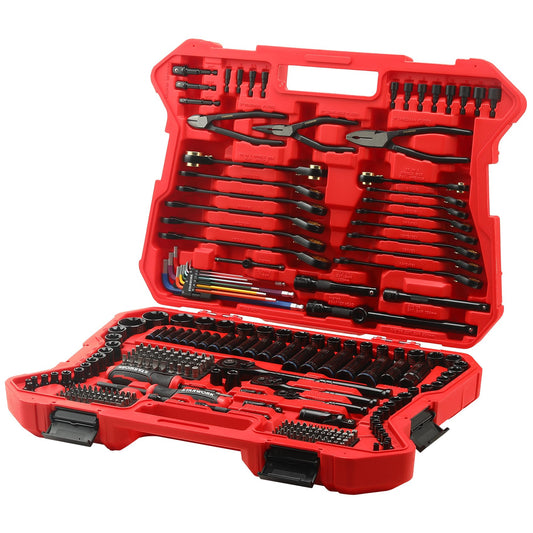 STARWORK TRUE MECHANIC™ 305-Piece Mechanics Tool Set, 120T SAE&Metric Reversible Ratcheting Wrench, Professional