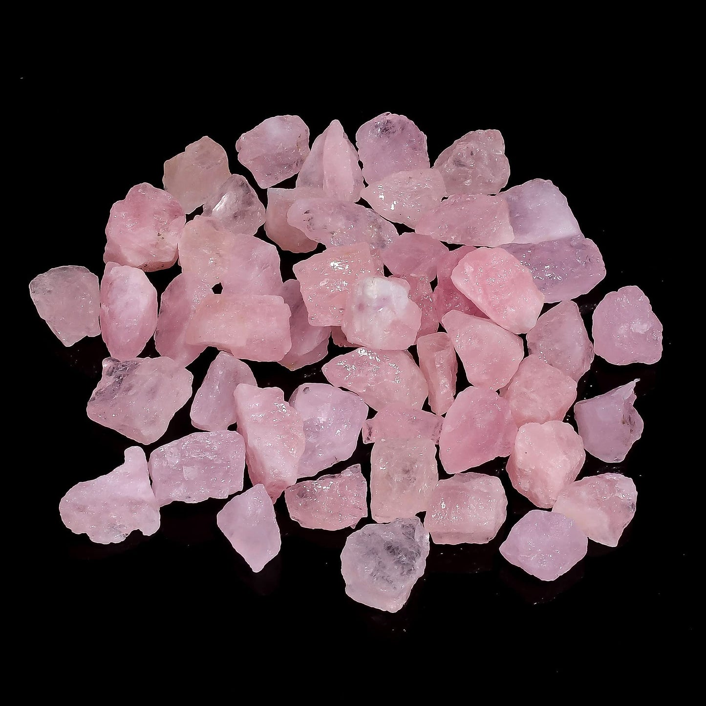 GEMKORA 100 carats Raw Pink Morganite Rough Gemstone, Natural Crystals, Healing Stones, Wholesale Lot, Jewelry Making Supply, 10 to 16mm, 8 to 10pcs