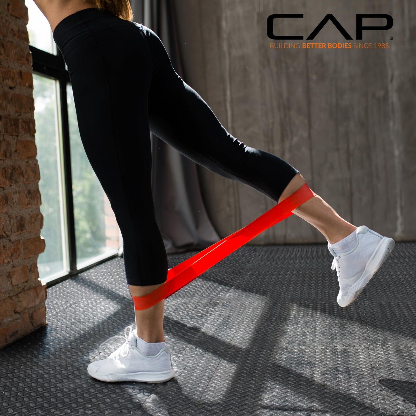 CAP Barbell 1/2-Inch Interlocking EVA Foam Exercise Puzzle Mat Home Gym Flooring - 3 Pack | 24" x 24" x 1/2" | T Pattern - Black