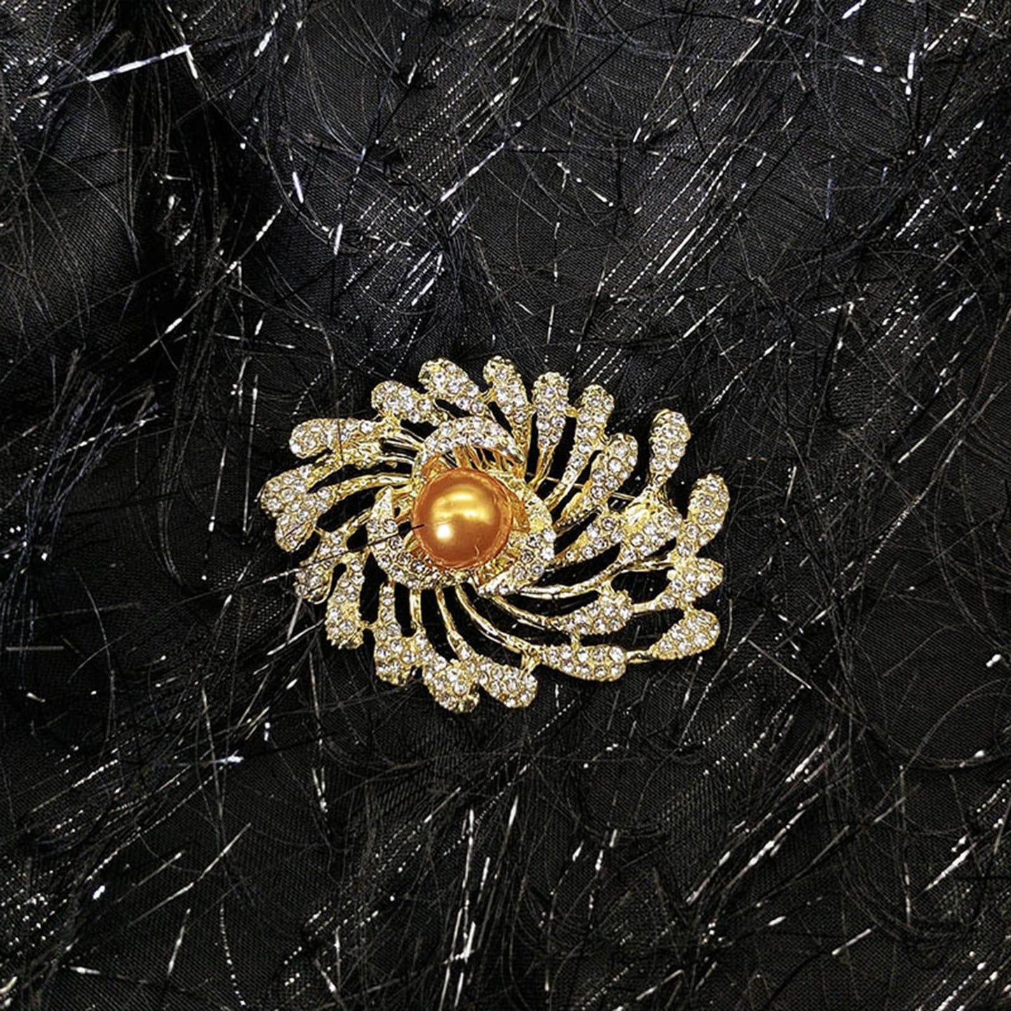 HETICA Women Animal Floral Brooch Pin Accessory Perfect as a Gift for Anniversary Celebrations, Parties, Or Everyday Wear (Fireworks)