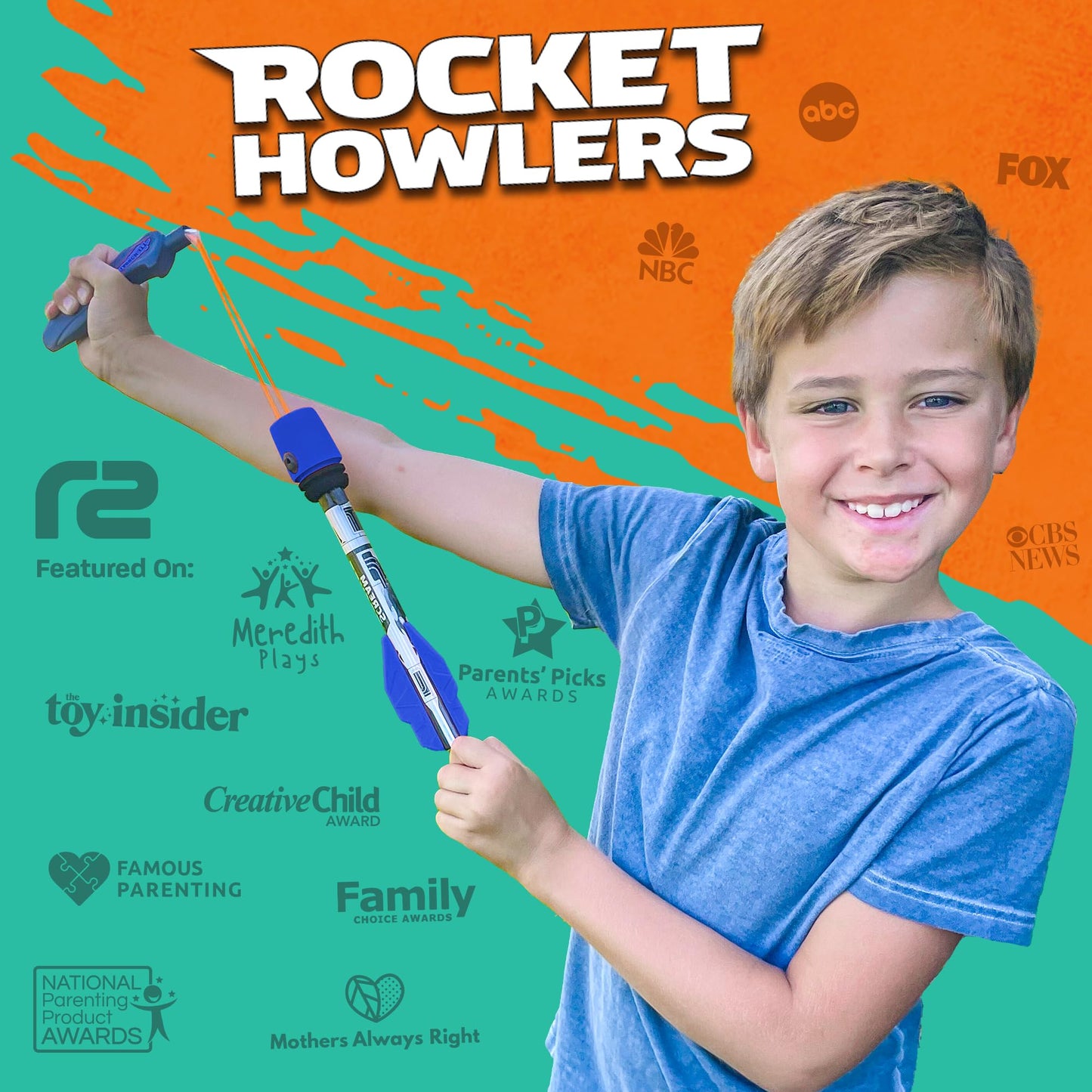 Toy Rocket Launcher for Kids: Best Outdoor Toys Slingshot Rocket Launchers & Foam Rockets Games for Boys Girls All Ages - Summer Birthday Party Gift Idea & Great Gifts for Boys Toys Age 8-10 11 12+