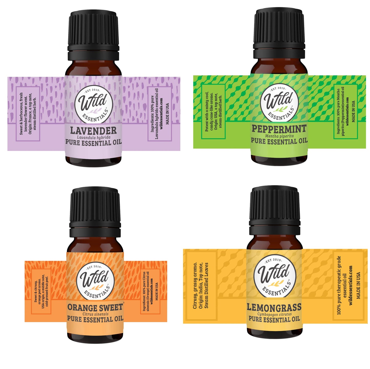 Wild Essentials Potter Hallows Aromatherapy Diffuser Necklace13-PieceGift Set –Includes 4 Pure Essential Oils, Black Rope Necklace, Steel Pendant, 8 Pads –Calming Aromatherapy Essential Oil Necklace