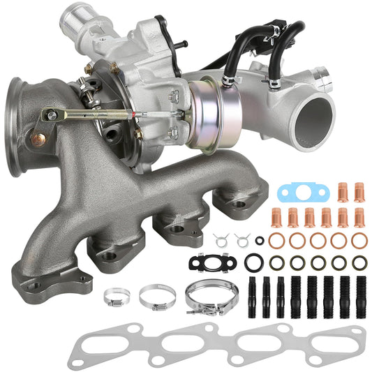 HYR Turbo Turbocharger and Complete Installation Kits Compatible with 1.4L Chevy Chevrolet Cruze 2011-2015, Trax 2013-2021, Sonic 2012-2020, Buick Encore 2013-2021, Turbo Charger Replace 55565353