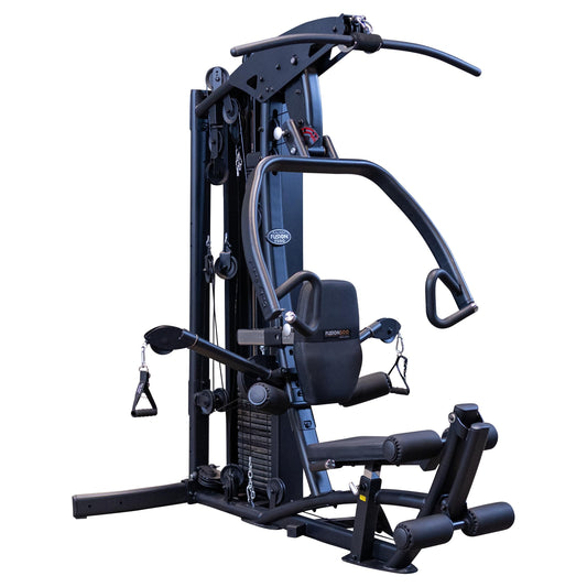 Body-Solid (F500/2) Multi-Station with 210lb Weight Stack Home Gym Machine, Arm & Leg Strength Training Functional Exercise Workout Station for Weight Lifting and Bodybuilding
