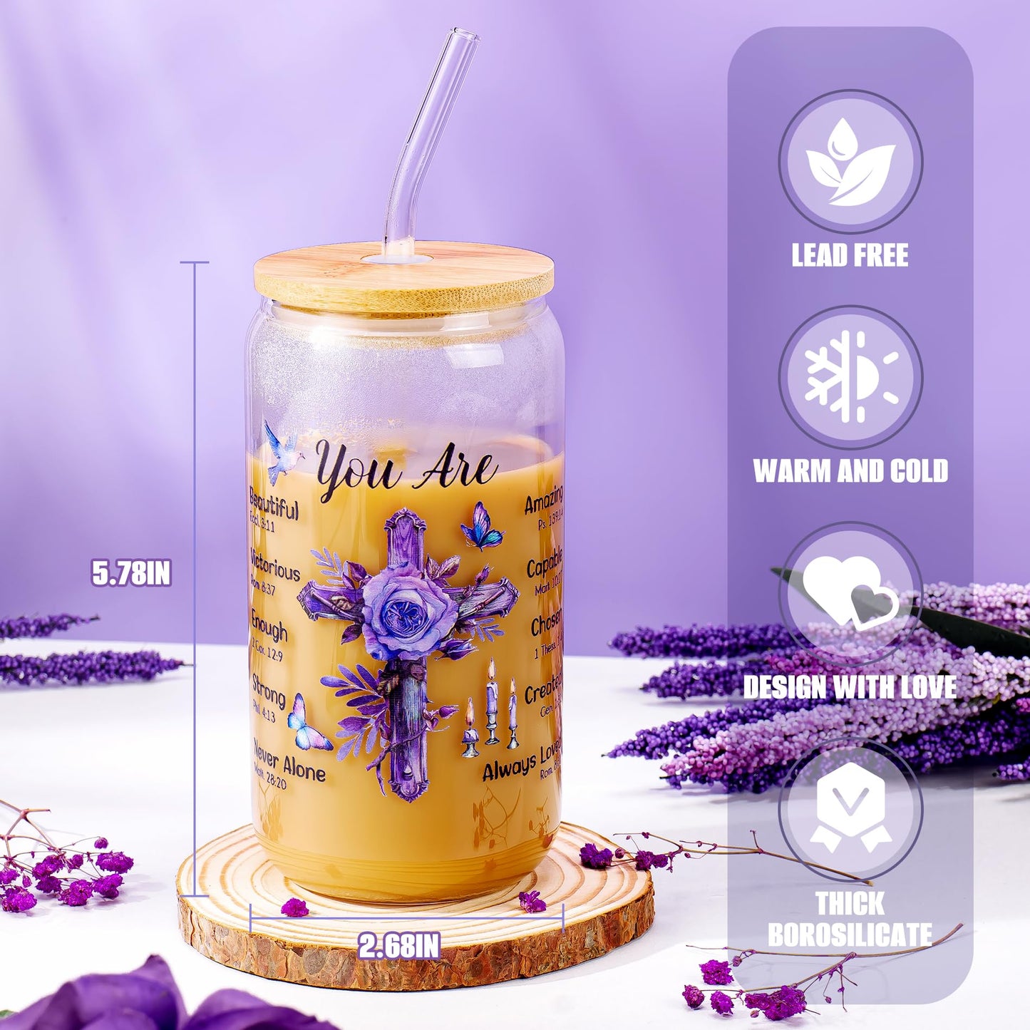 13PCS Christian Gifts for Women Faith,Self Care Package Get Well Soon,Lavender Relaxing Spa Care Package Mothers Day Baskets for Her Mom Friend Sister Wife Valentine's Day Gift, Birthday Gifts