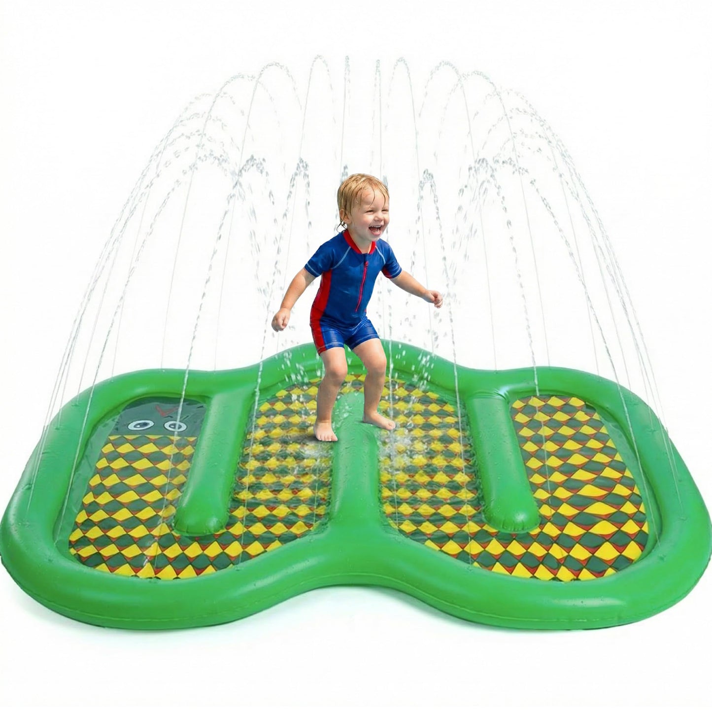 Playland Non-Slip Splash Pad Water Toy for Kids – Fun & Entertaining Toddler Outdoor Toys, Durable Easy-Setup Water Mat, Multi-Purpose Dog Splash Pad & Outdoor Toys for Toddlers 1-3