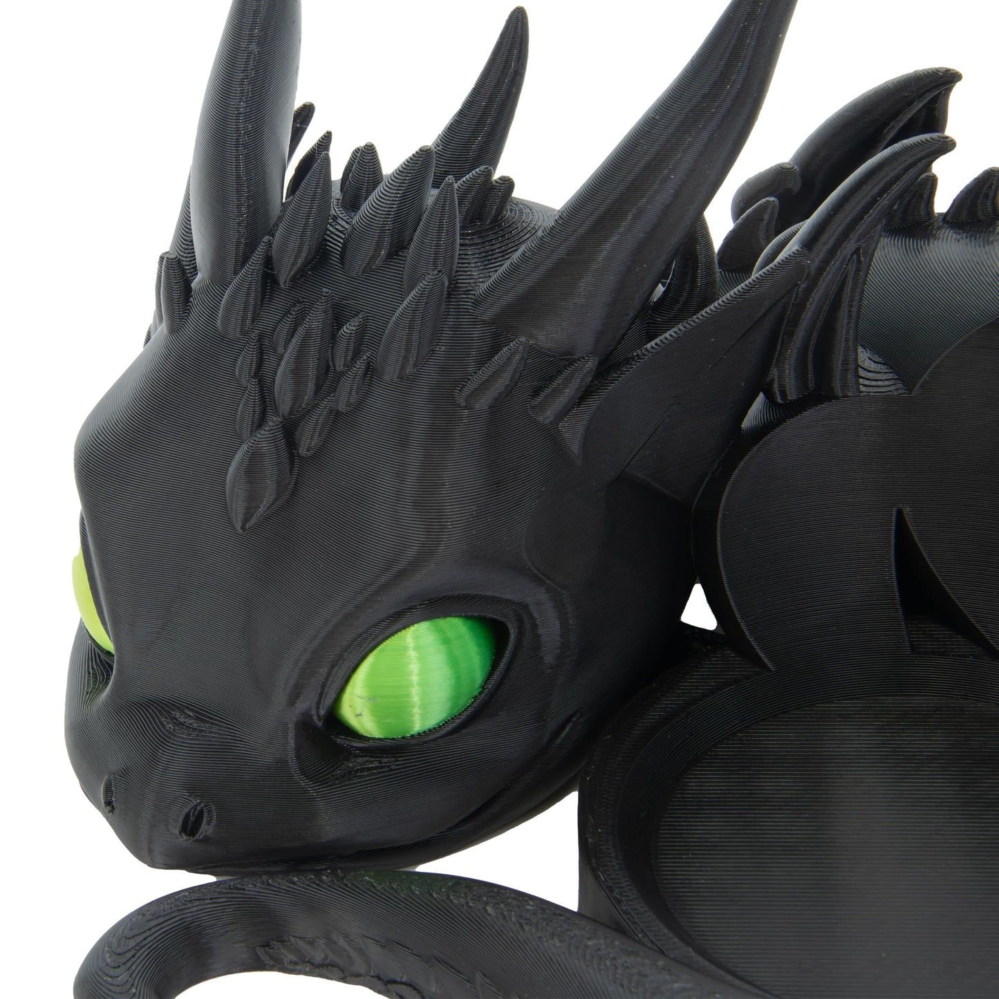 Costume Wizard Dragon Stand for Echo Dot 4th/5th Gen, 3D Printed Dragon Amazon Echo Desktop Speakers, Holder for Echo Dot 5th Gen Echo Dot 4th Gen, Made in USA (Black)