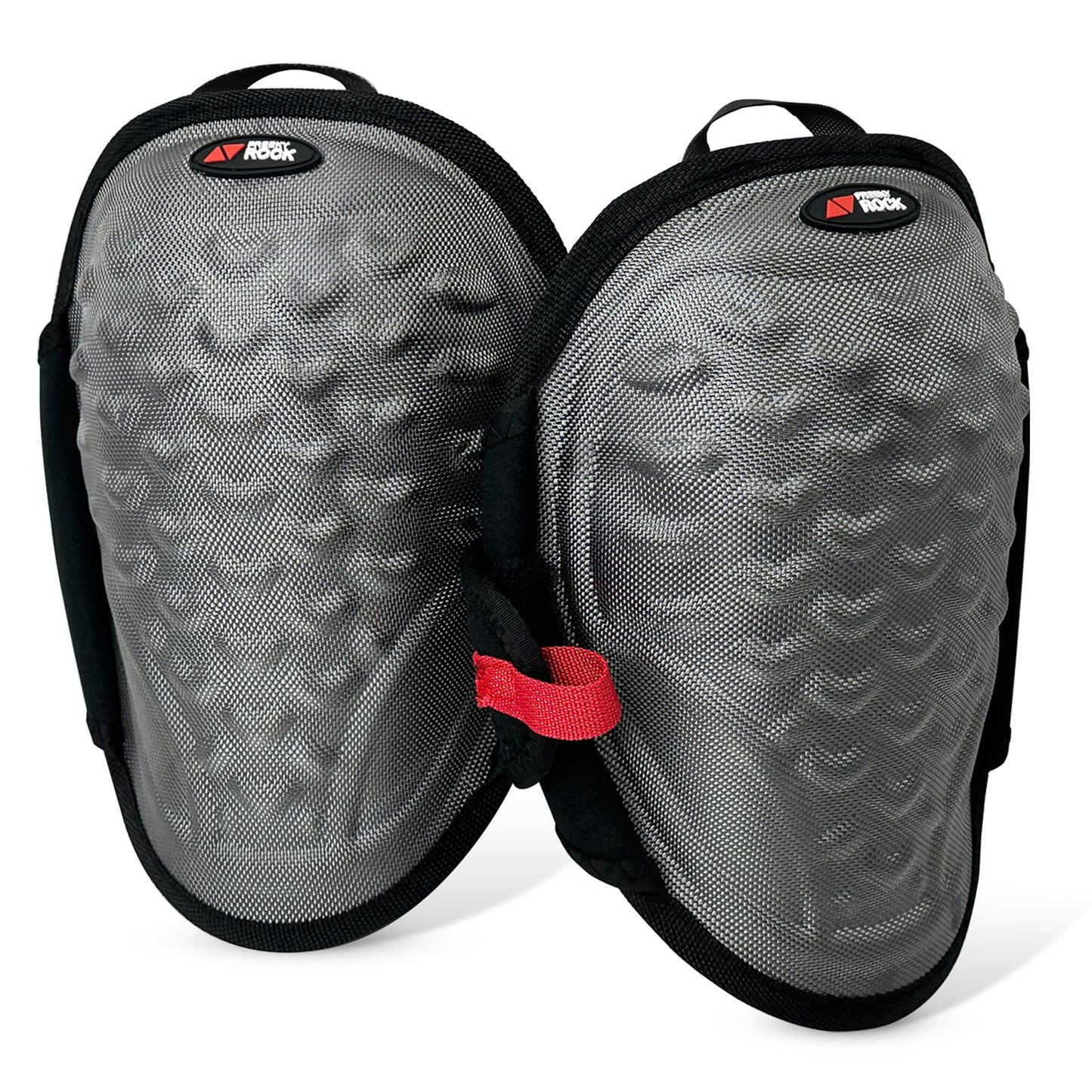 FREEKYROCK Work Knee Pads for Men Construction,Gel Roofing and Flooring Knee Pads for Women with Soft Foam Padding for All Day Comfort, Gardening Kneepads for Work with Anti-Slip 1680D Fabric Cap, Grey