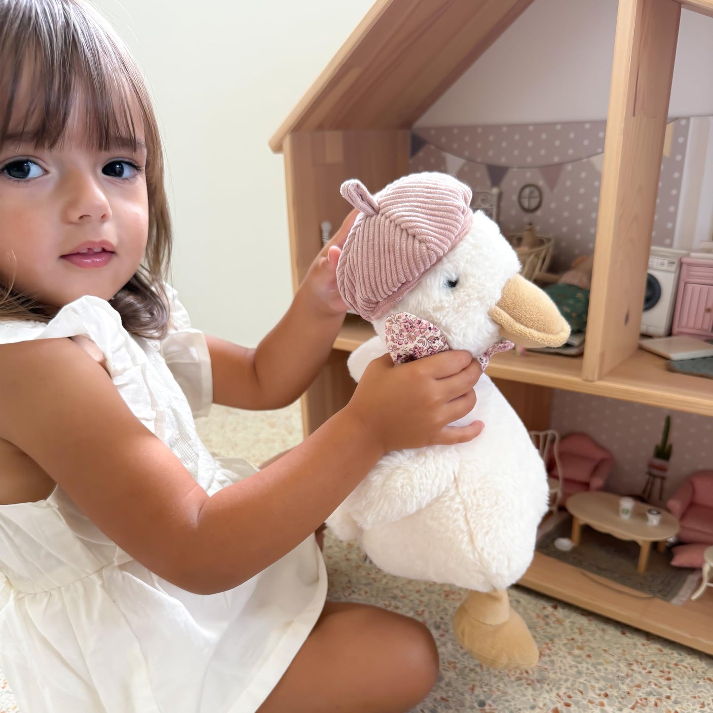 MON AMI Colette The Duck 11.5-Inch Stuffed Animal for Boys & Girls | Soft Duck Plush Toy | Cute Playtime Companion | Nursery & Room Décor | Gift for Birthdays & Showers