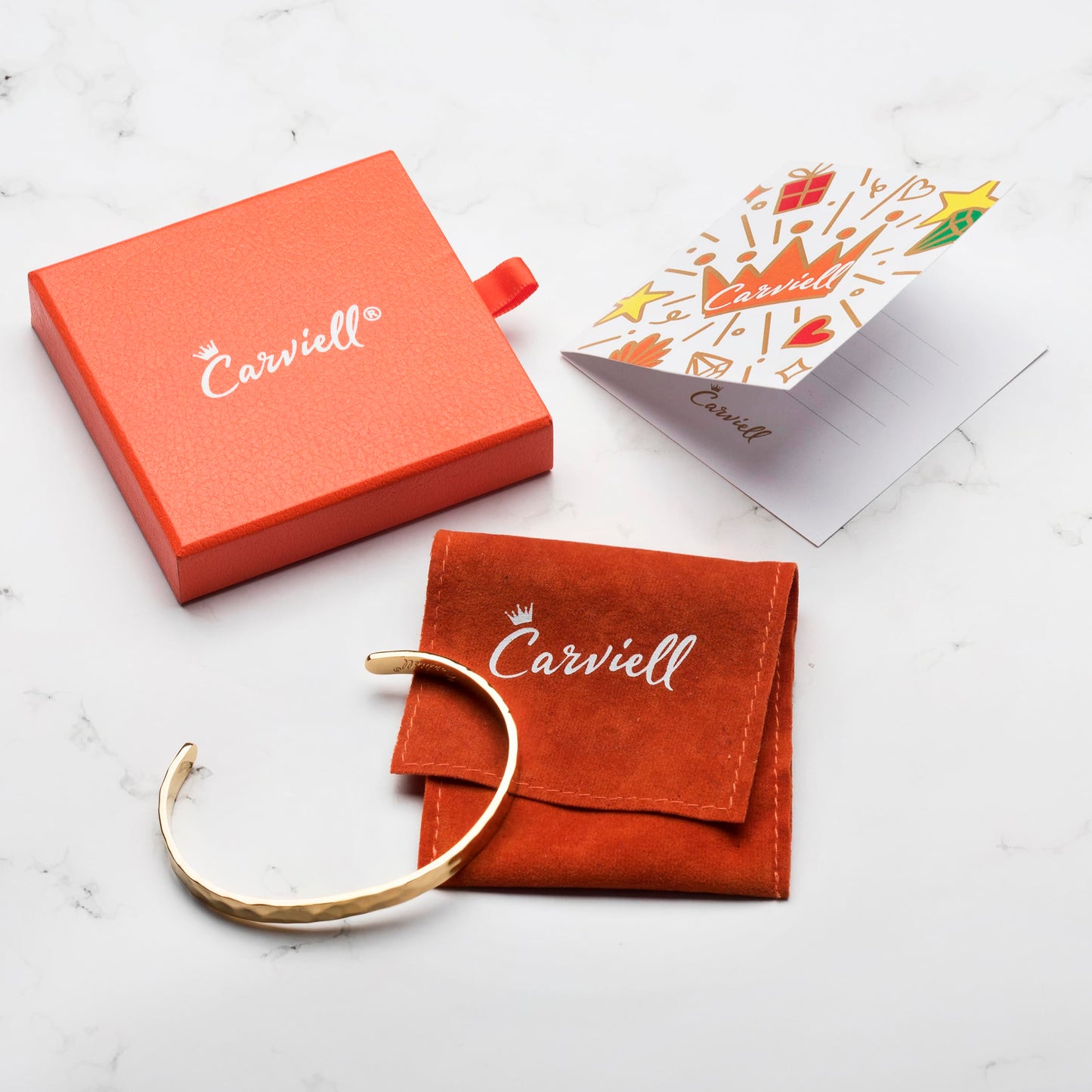 Carviell Gold Bracelet for Mom – “Forever My Mom, Always My Friend” Engraved Cuff, Mother Gift from Daughter or Son, Stainless Steel Jewelry, Meaningful Birthday, Christmas, or Mother’s Day Present