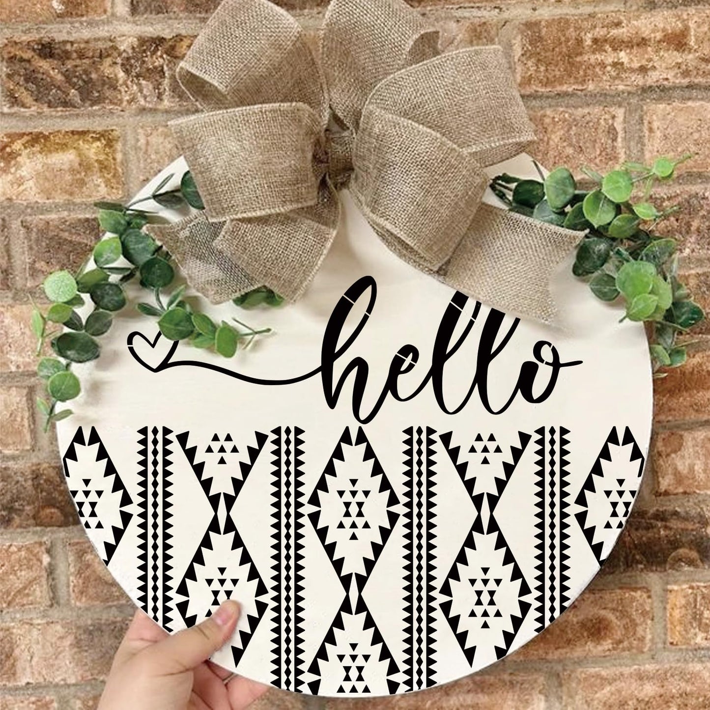 Welcome Stencils for Painting on Wood Doormat, Half Round Stencils for Crafts Reusable for Door Mats Furniture Sign Canvas DIY (hafl22)