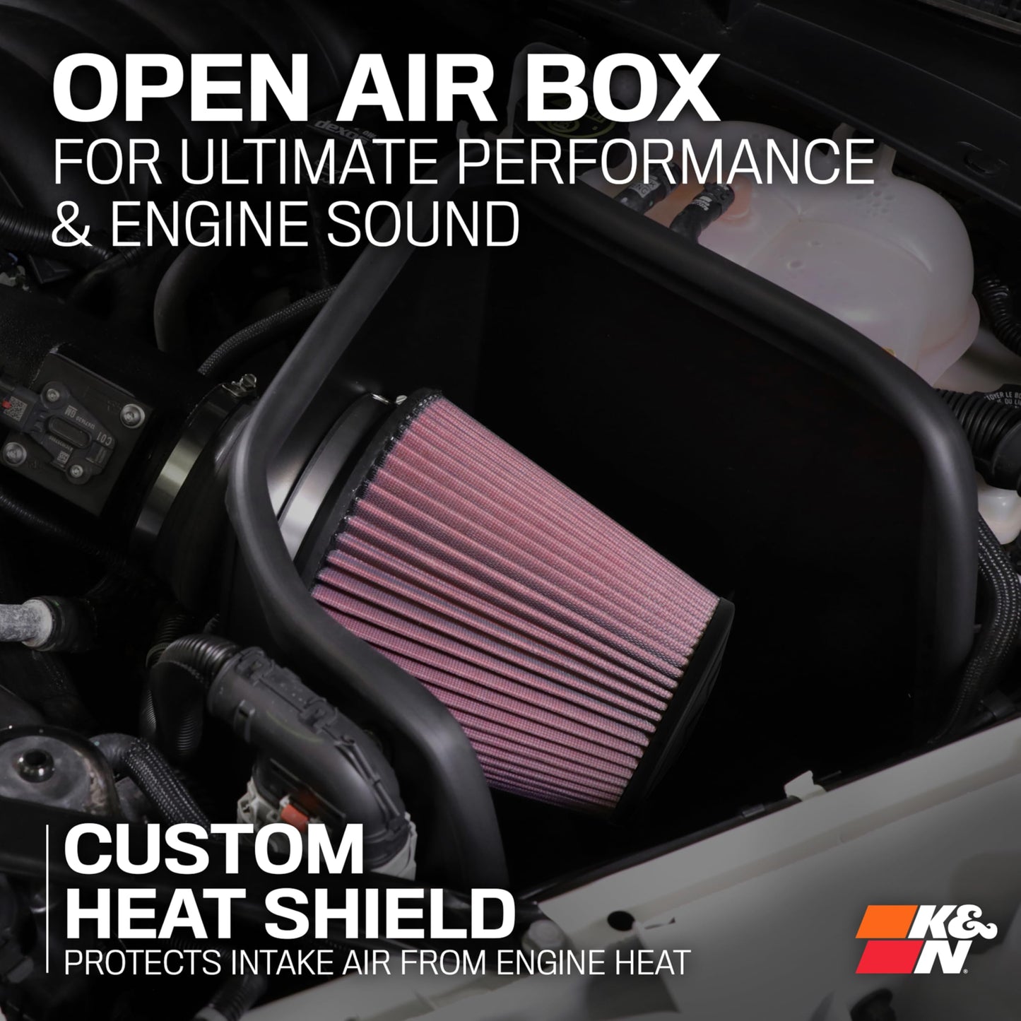 K&N Cold Air Intake System: High-Flow Air Filter, Increase Performance & Towing: Compatible with 2012-2021 Toyota, Sequoia, Tundra, 77-9036KP